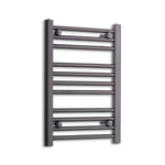 600mm High x 400mm Wide Heated Towel Radiator Flat Black