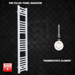 1200 mm High 200 mm Wide Pre-Filled Electric Heated Towel Rail