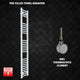 1600x200mm Pre-Filled Electric Heated Towel Rail White