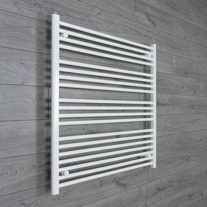 1000x1000mm Towel Rail Radiator Flat White Central Heating