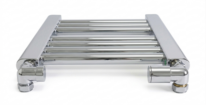 400 mm High 300 mm Wide Chrome Towel Rail Central Heating