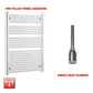 Chrome Electric Heated Towel Rail 1200 x 800 | Pre-Filled Straight Design