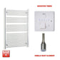 Chrome Electric Heated Towel Rail 1200 x 800 | Pre-Filled Straight Design