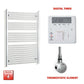 Chrome Electric Heated Towel Rail 1200 x 800 | Pre-Filled Straight Design