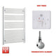 Chrome Electric Heated Towel Rail 1200 x 800mm