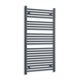 1200 x 600 Anthracite Dual Fuel Flat Heated Towel Rail Radiator - Elegant Radiators