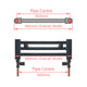 1200x900mm Chrome Dual Fuel Flat Heated Towel Rail Radiator