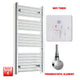 1100x500mm Pre-Filled Electric Heated Towel Rail Chrome