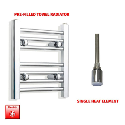 400x300mm Pre-Filled Electric Heated Towel Rail Chrome