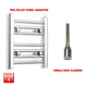 400mm High 350mm Wid Pre-Filled Electric Heated Towel Rail Chrome
