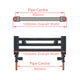 1000x1000mm Chrome Dual Fuel Flat Heated Towel Rail Radiator