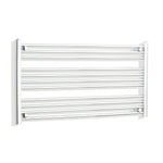 600x1200mm Heated Straight Towel Radiator Chrome