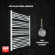1000x750mm Pre-Filled Electric Heated Towel Rail White