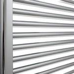 1400 mm High x 600 mm Wide Flat Or Curved Chrome Towel Radiator