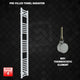 1600x250mm Pre-Filled Electric Heated Towel Rail White