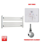400x800mm Pre Filled Electric Towel Rail Straight Chrome