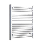 800x650mm Heated Straight Towel Radiator Chrome