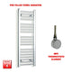 1000mm High 350mm Wide Pre-Filled Electric Heated Towel Rail Chrome