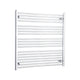 1000x1000mm Heated Straight Towel Rail Radiator Chrome