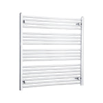 1000x1100mm Heated Straight Towel Rail Radiator Chrome