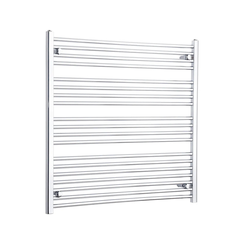 1000x1100mm Heated Straight Towel Rail Radiator Chrome