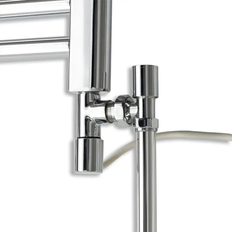 1400x200mm Chrome Dual Fuel Flat Heated Towel Rail Radiator