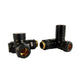 Black Dual Fuel Ready Corner Valve for Towel Rail Radiator Pair