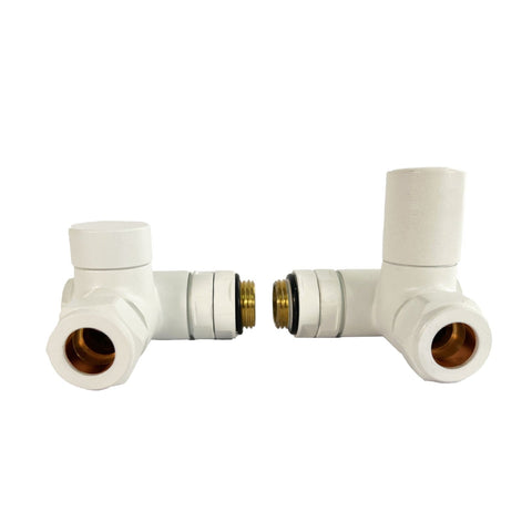 Dual Fuel Ready Corner Valve for Towel Rail Radiator Pair