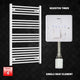 1200x600mm Pre Filled Electric Towel Rail Radiator White