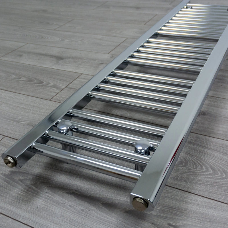 1600x450mm Heated Straight Towel Rail Radiator Chrome