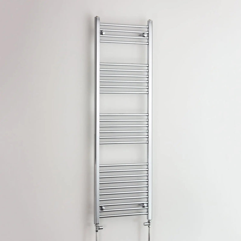 1600mm Chrome Towel Rail - Niche Pipe Centers (400-550mm)