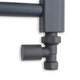 1800x600mm Heated Straight Anthracite-Sand Grey Towel Rail
