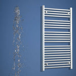 1200x700mm Heated Straight Towel Rail Radiator Chrome
