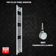 1800x300mm Pre-Filled Electric Heated Towel Rail White HTR