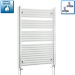 1200x900mm Heated Straight Towel Rail Radiator Chrome
