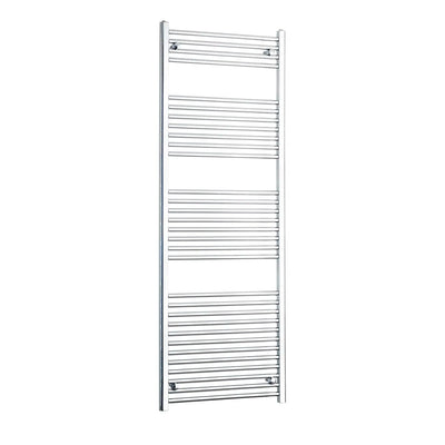 1800x600mm Heated Flat or Curved Towel Radiator Chrome