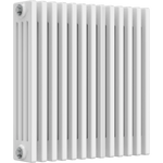 Elegant Antico White 4 Column Horizontal Column Radiator 600 x 605 mm - RV-CS46013