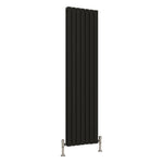 Elegant Flatty Black Vertical Panel Radiator Double Panel 1800 x 490 mm