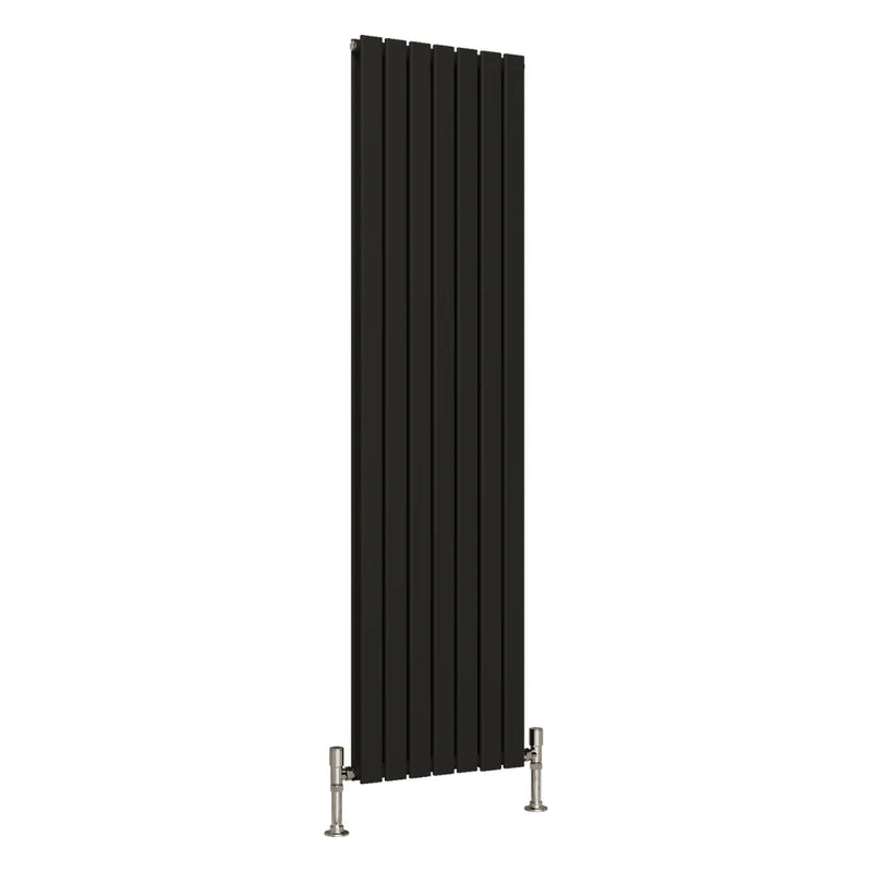 Elegant Flatty Black Vertical Panel Radiator Double Panel 1800 x 490 mm