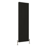 Elegant Flatty Black Vertical Panel Radiator Double Panel 1800 x 560 mm