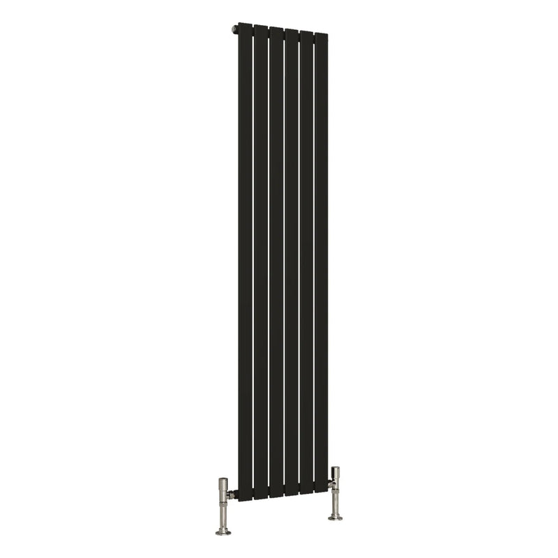 Elegant Flatty Black Vertical Panel Radiator Single Panel 1800 x 420 mm