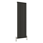 Elegant Flatty Black Vertical Panel Radiator Single Panel 1800 x 560 mm