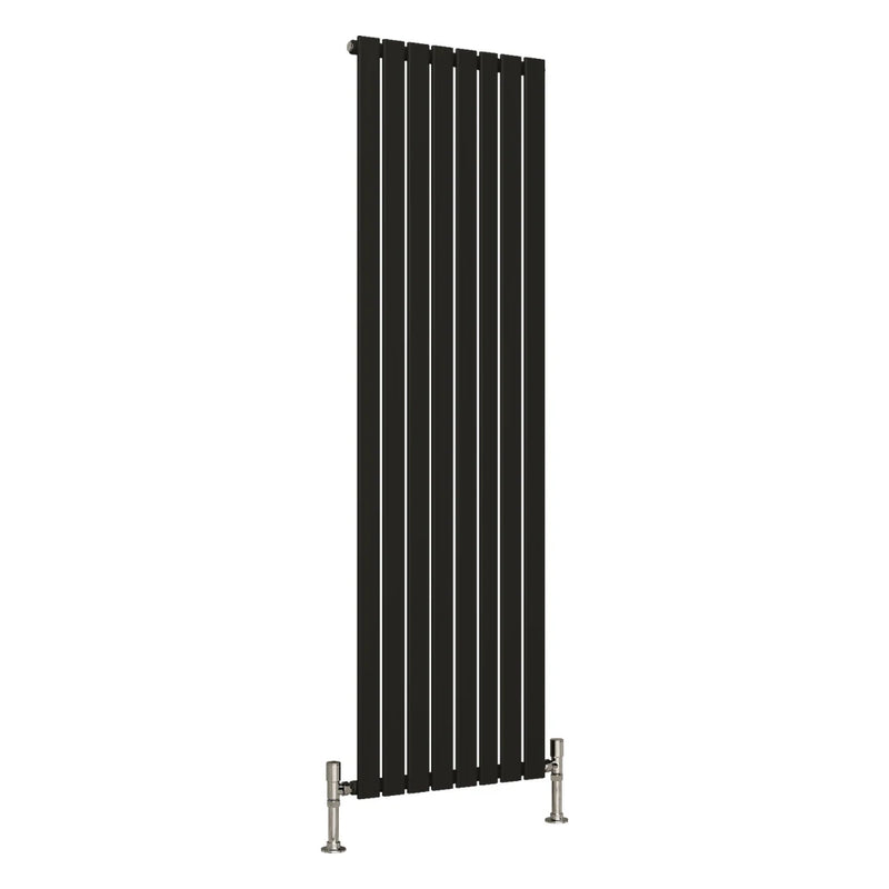 Elegant Flatty Black Vertical Panel Radiator Single Panel 1800 x 560 mm