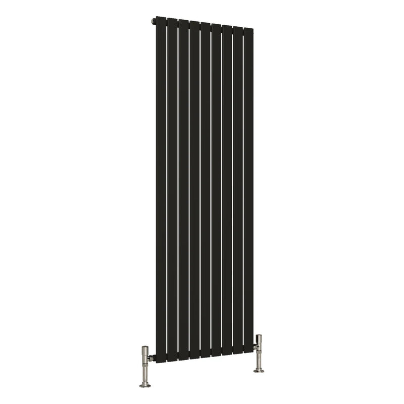 Elegant Flatty Black Vertical Panel Radiator Single Panel 1800 x 630 mm