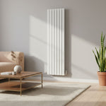 Elegant Flatty White Vertical Column Panel Radiator – Single/Double