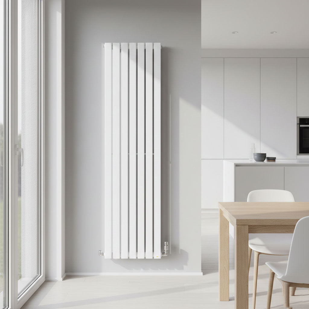 Flatty White Vertical Radiator