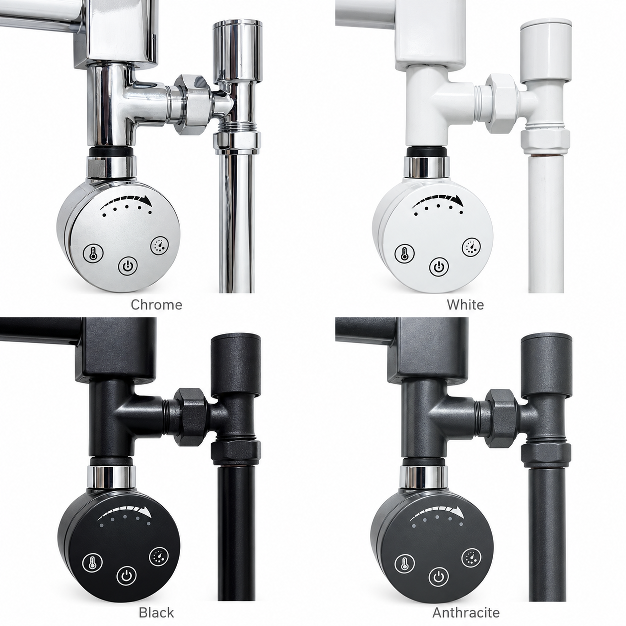 ER-Touch dual fuel kit in Chrome, White, Black and Anthracite finishes