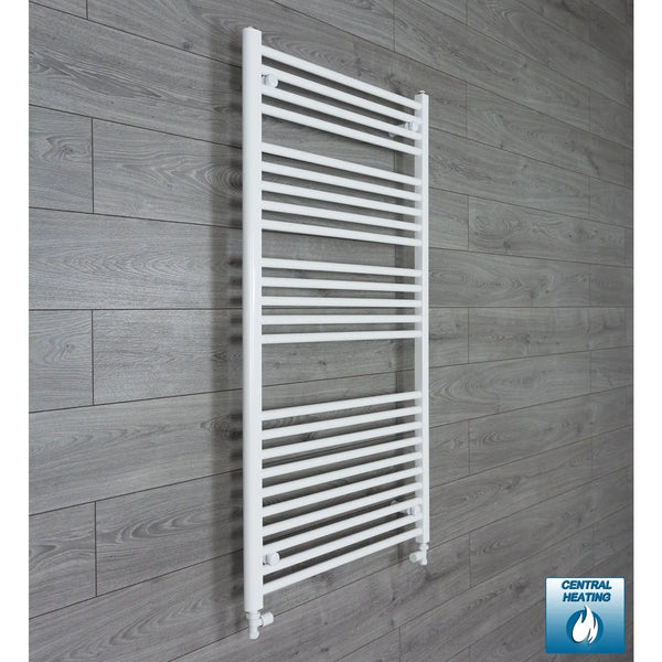 1300x700mm Towel Rail Radiator Flat White Central Heating