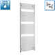 1744x500mm Straight Heated Towel Radiator Chrome 25mm Tubes
