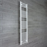 1600x300mm Heated Towel Rail Radiator Flat White